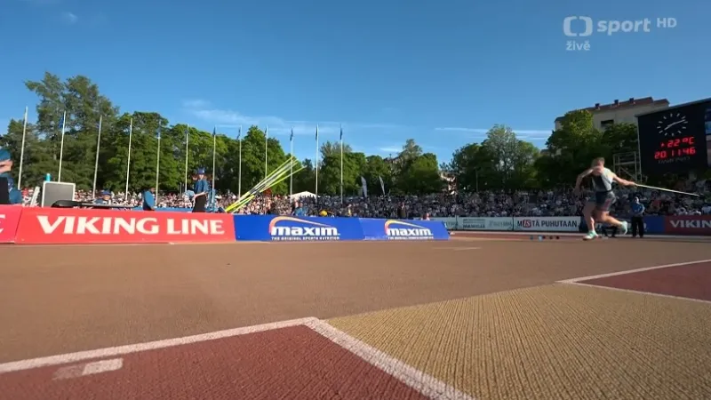 Vadlejchův nejdelší hod sezony