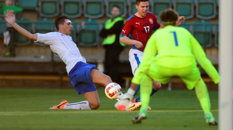 Tomáš Přikryl v utkání Česko - Itálie Lega Pro
