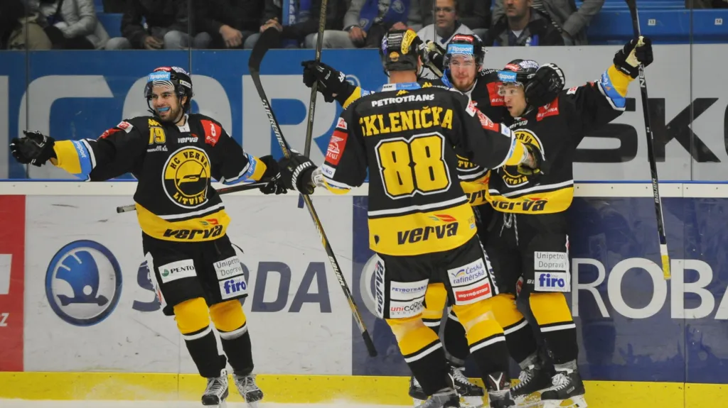 Slavící hokejisté Litvínova