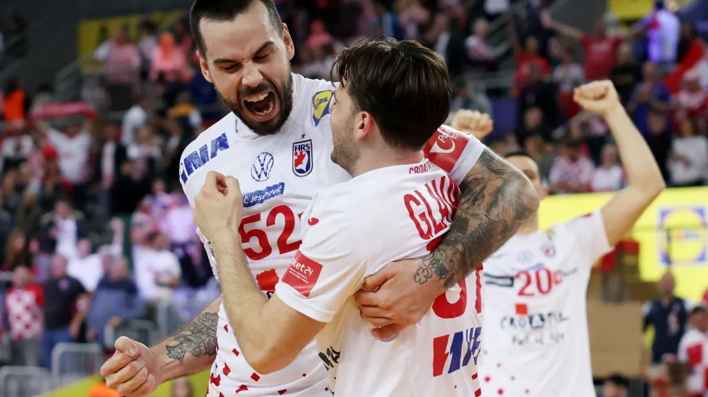 Radost házenkářů Chorvatska