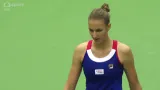 Perfektní winner a v koncovce druhého setu dobrá obrana Plíškové