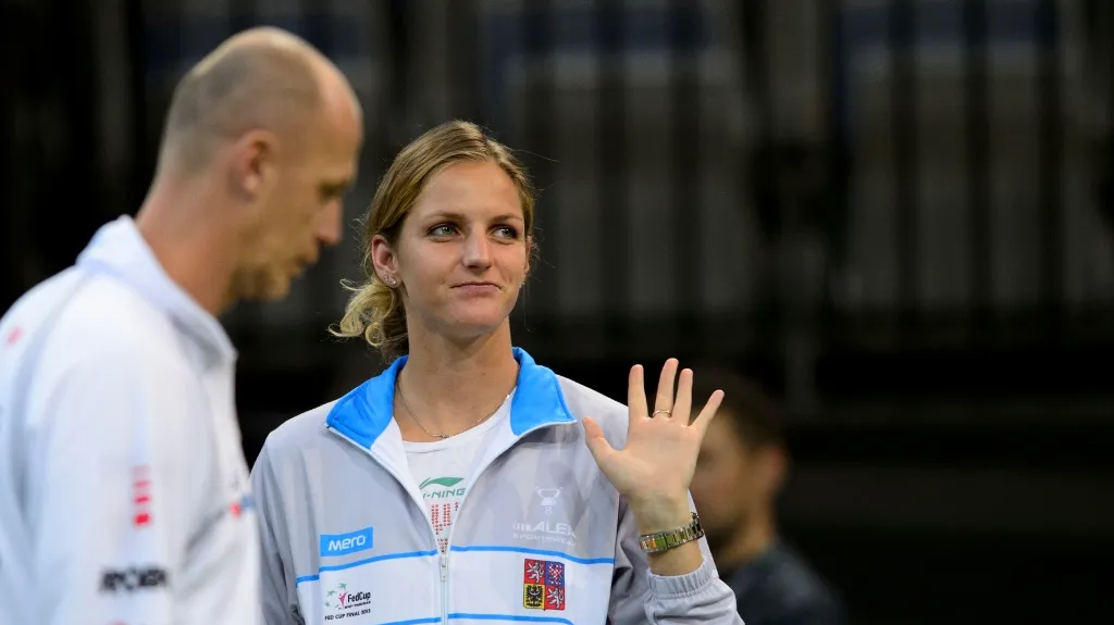 Karolína Plíšková s Petrem Pálou