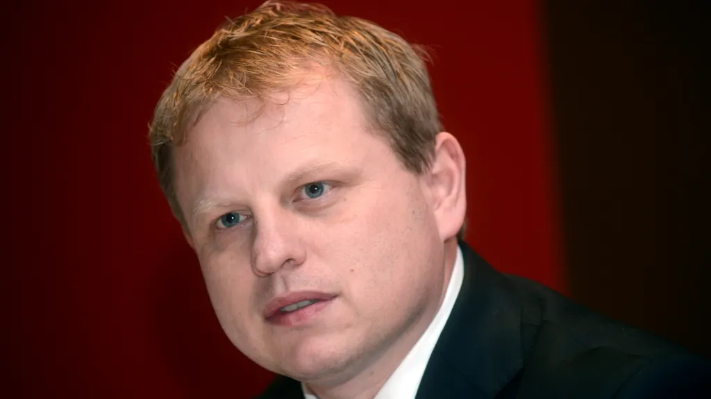 Předseda představenstva hokejové Slavie Vladimír Pitter 