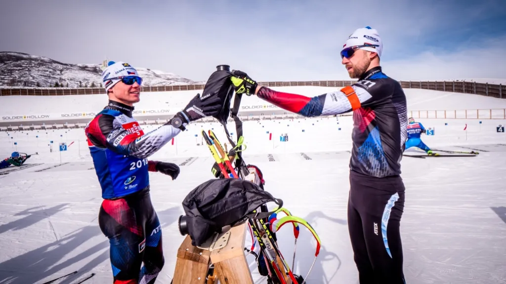 Michal Krčmář s Tomášem Krupčíkem v Soldier Hollow