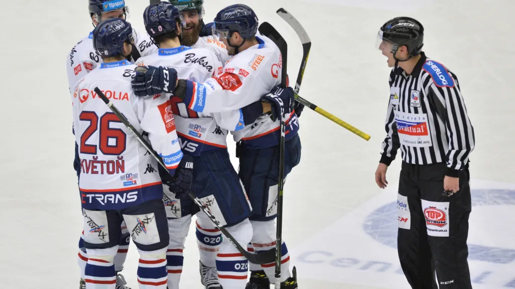 Radost hokejistů Vítkovic