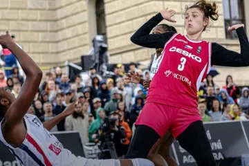 Utkání Česko – Francie v basketbalu 3x3