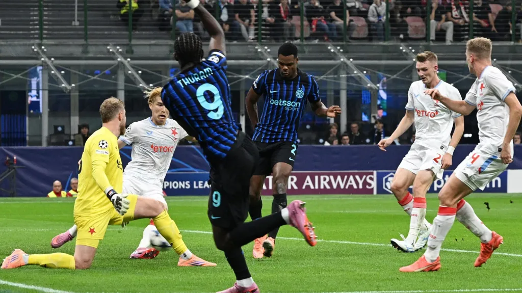 Utkání Inter Milán – Slavia Praha