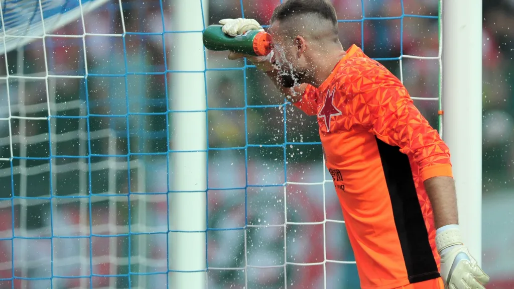 Brankář Slavie Ondřej Kolář
