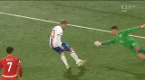 Gól v utkání Faerské ostrovy – Česko: 1:1 – Karabec (78. min.)