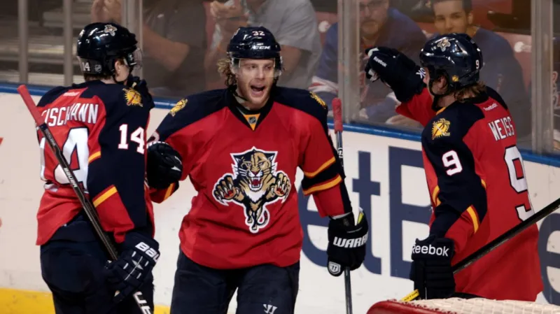 Tomáš Fleischmann s hráči Floridy