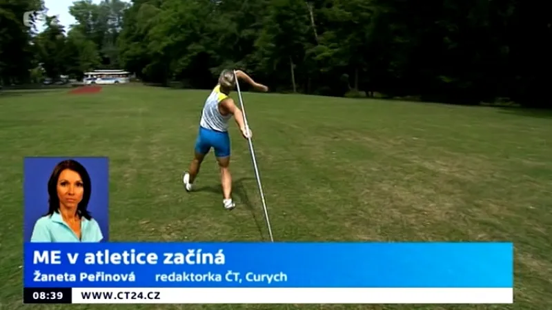 Žaneta Peřinová těsně před startem ME