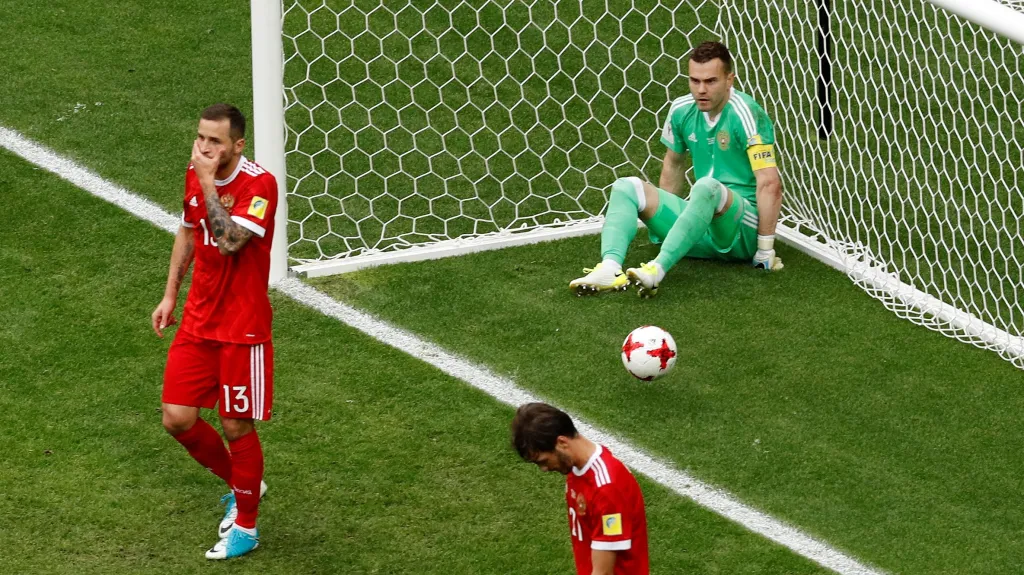 Zklamaní ruští fotbalisté