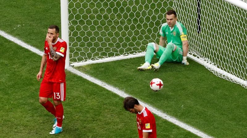 Zklamaní ruští fotbalisté