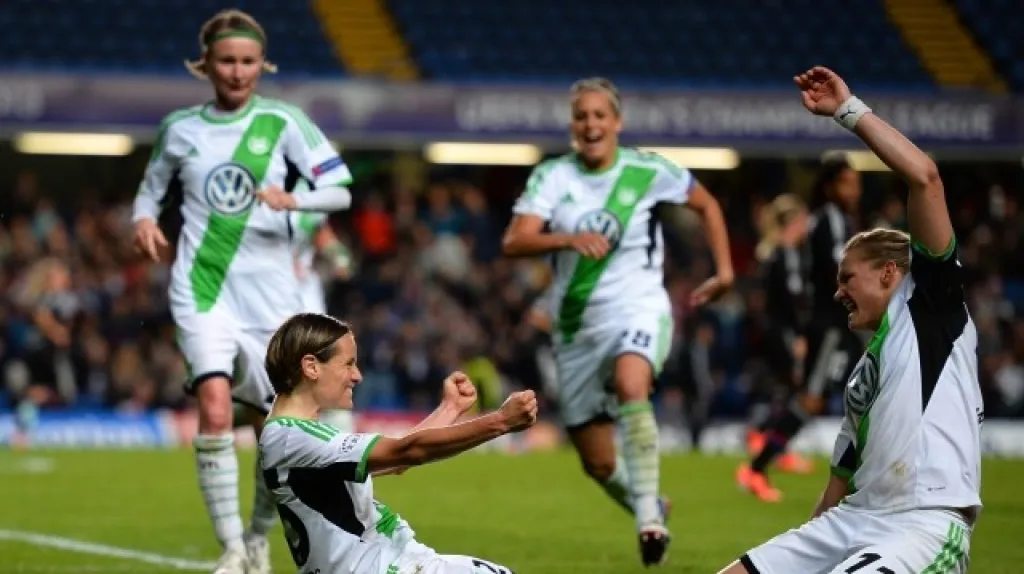 Radost fotbalistek Wolfsburgu