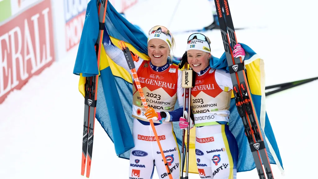 Švédské mistryně světa Emma Ribomová a Jonna Sundlingová