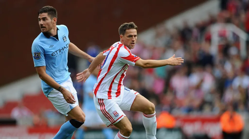 Michal Owen v dresu Stoke City