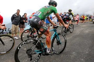 Peter Sagan po pádu na Tour de France