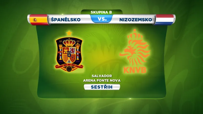 Sestřih utkání Španělsko - Nizozemsko