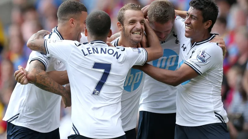 Slavící hráči Tottenhamu