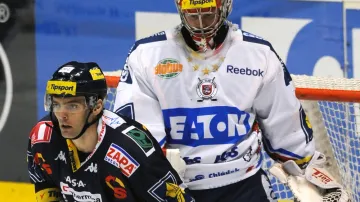 Jaroslav Kudrna v zápase s Pardubicemi