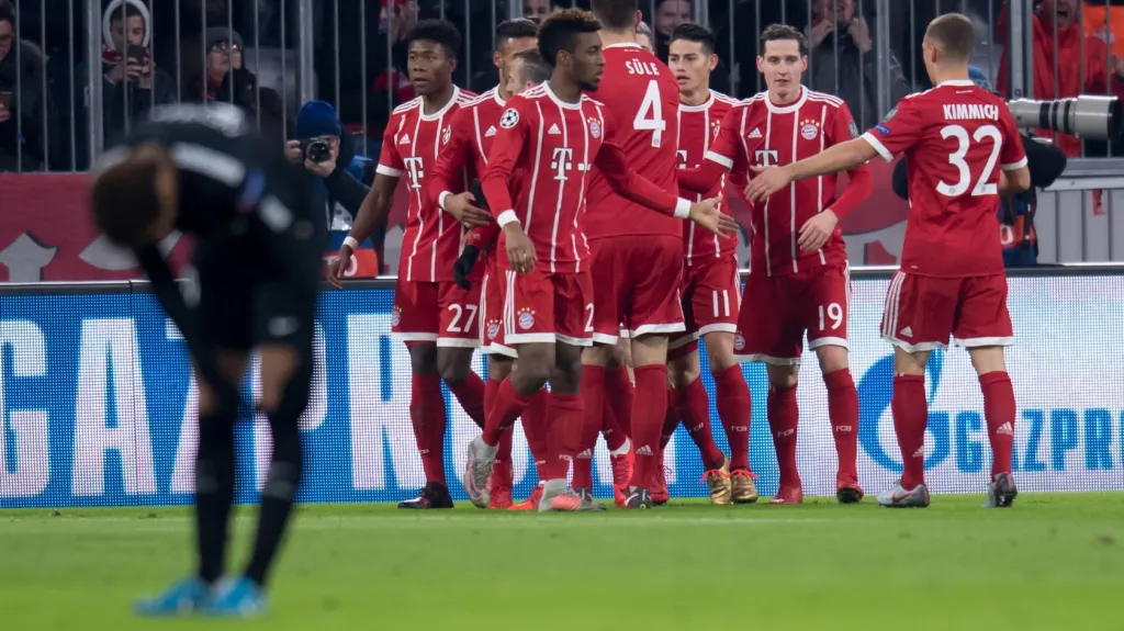 Radost fotbalistů Bayernu Mnichov v duelu s PSG