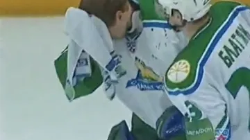 Zraněný náhradní brankář Kolesnik