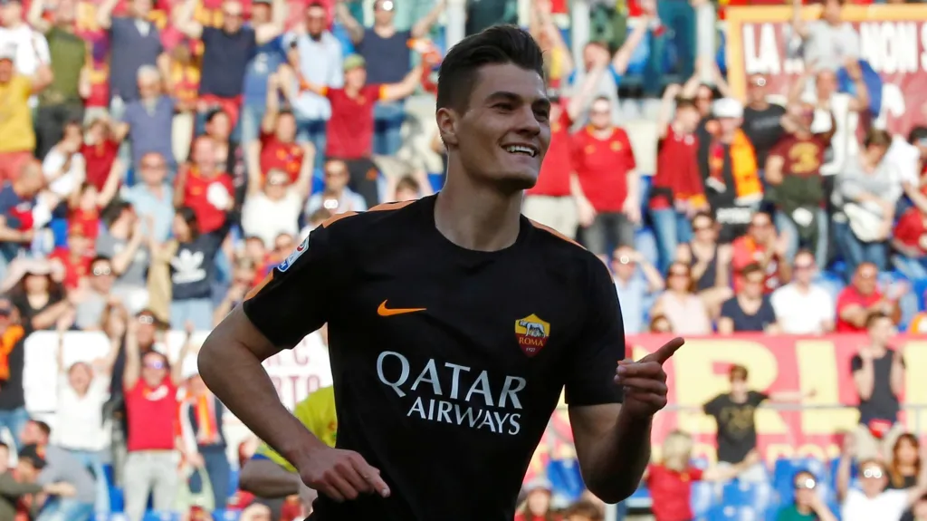 Patrik Schick se raduje z gólu