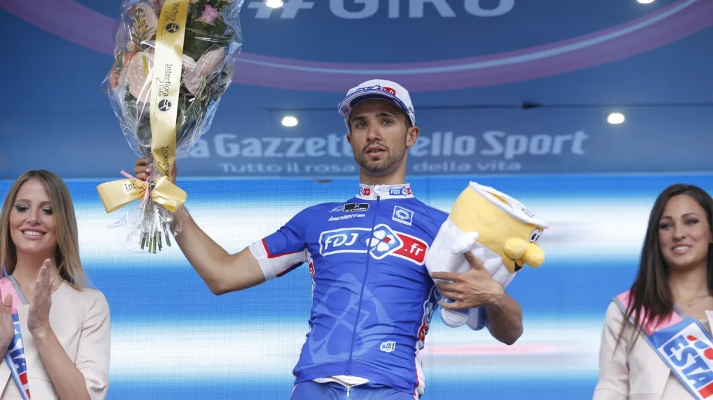 Nacer Bouhanni po triumfu ve 4. etapě Gira d'Italia 