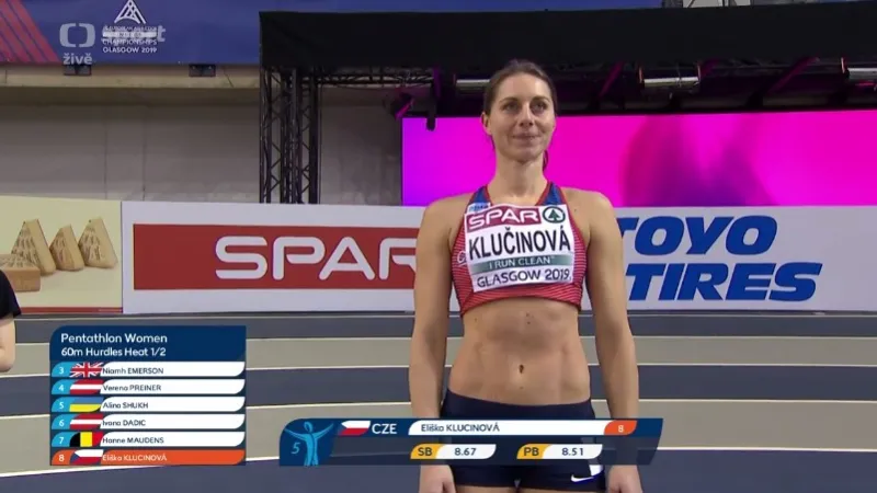 Pětiboj s Klučinovou - 60 metrů překážek