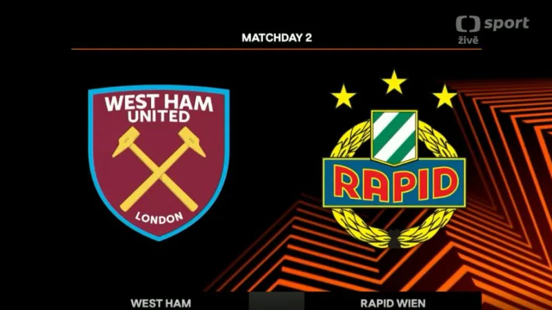 Sestřih utkání West Ham - Rapid Vídeň