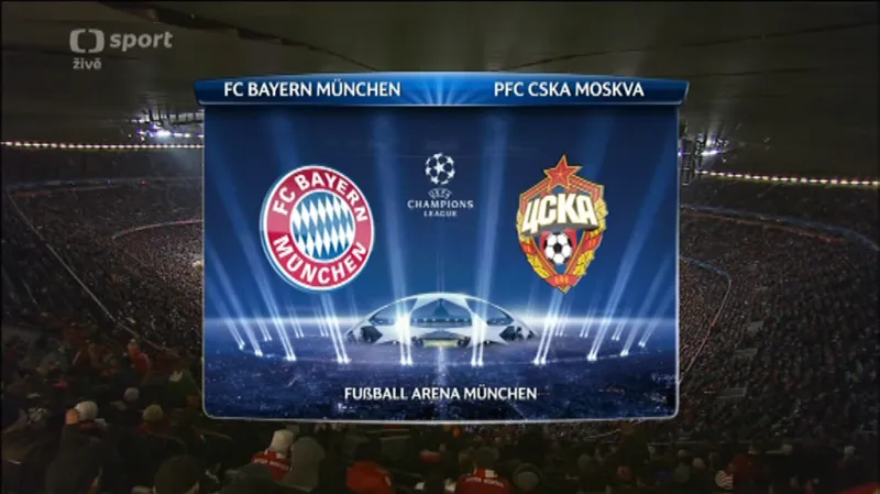Sestřih utkání Bayern - CSKA Moskva