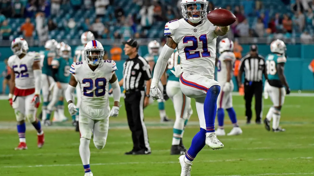 Radost hráčů Buffala Bills