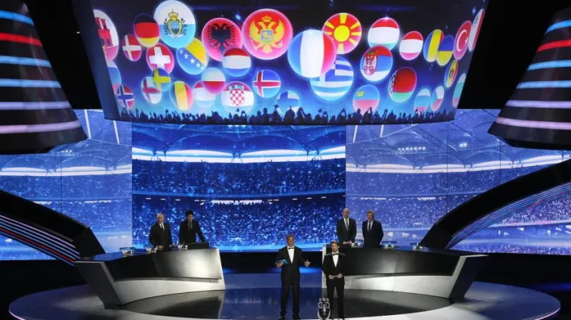 Losovací akt UEFA v Nice pro KVALIFIKACI Eura 2016