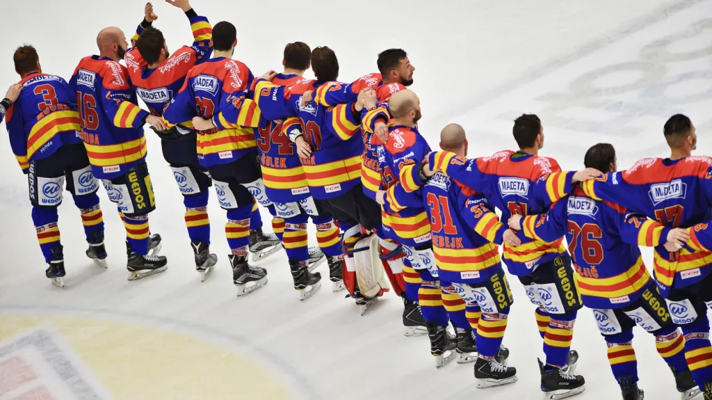 Slavící hokejisté Českých Budějovic