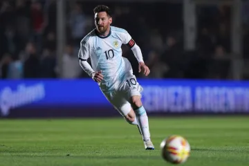 Argentinec Lionel Messi v reprezentačním dresu