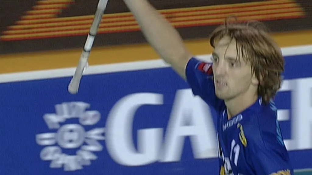 Florbalista Vítkovic Petr Kološ