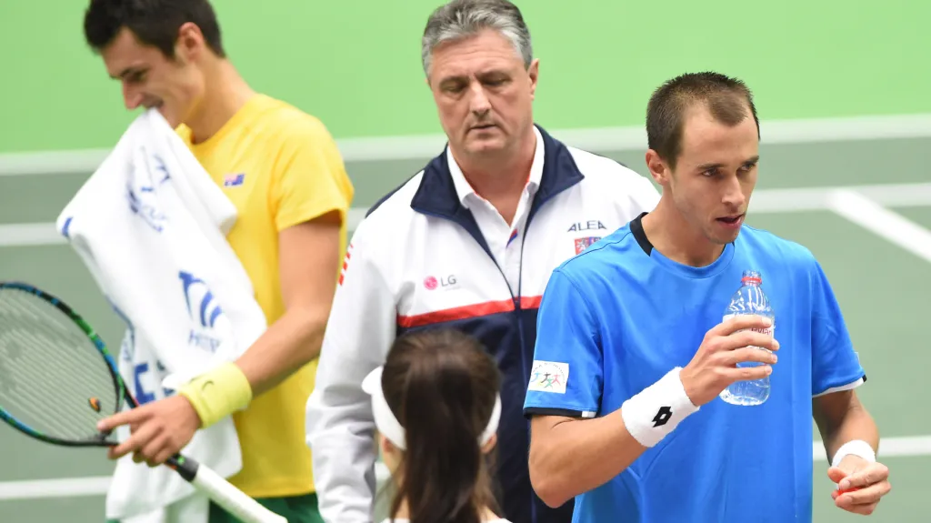 Lukáš Rosol (vpravo) v utkání proti Austrálii