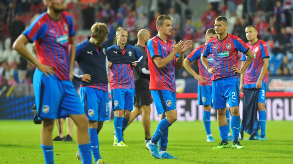 Zklamaní fotbalisté Plzně