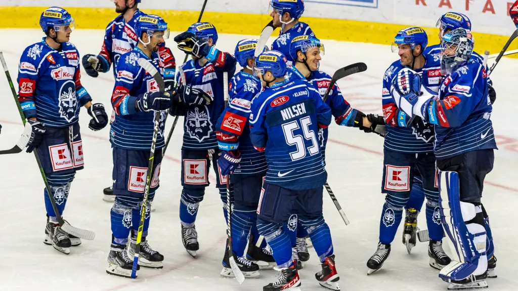 Hokejisté Kladna slaví výhru