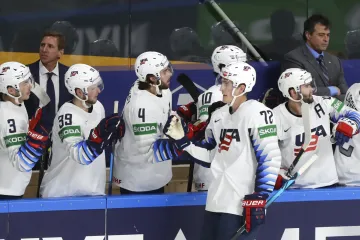 Hokejisté USA slaví