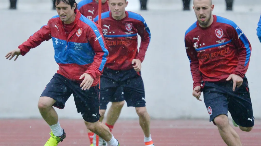 Česká reprezentace na tréninku v Praze