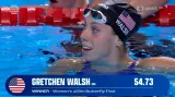 Triumf Walshové a rekord MS ve finále 100 metrů motýlek