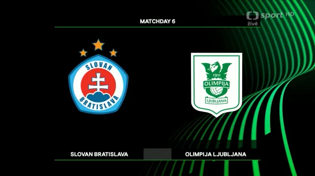 Sestřih utkání Slovan Bratislava – Olympija Lublaň