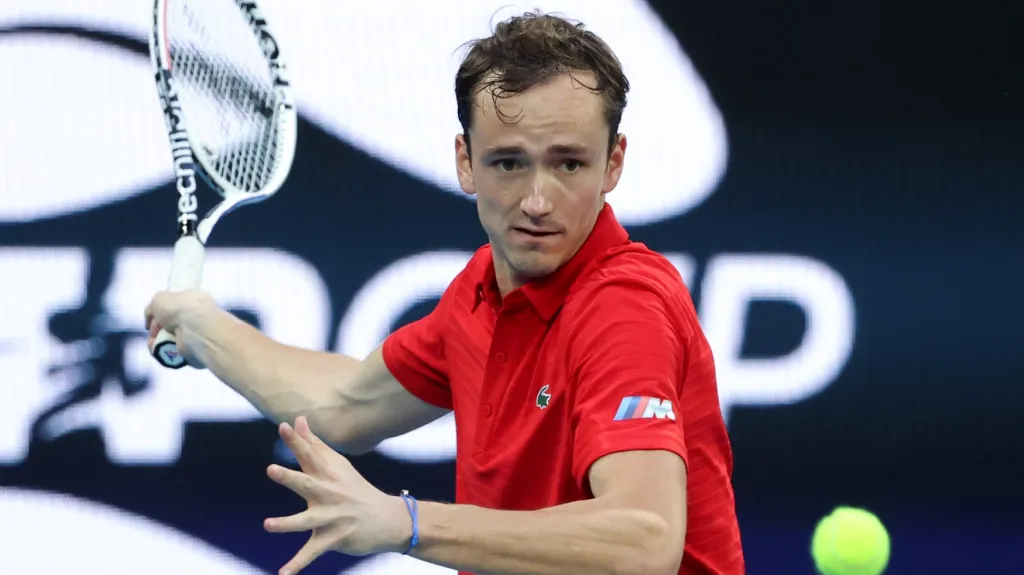 Ruský tenista Daniil Medveděv na ATP Cupu