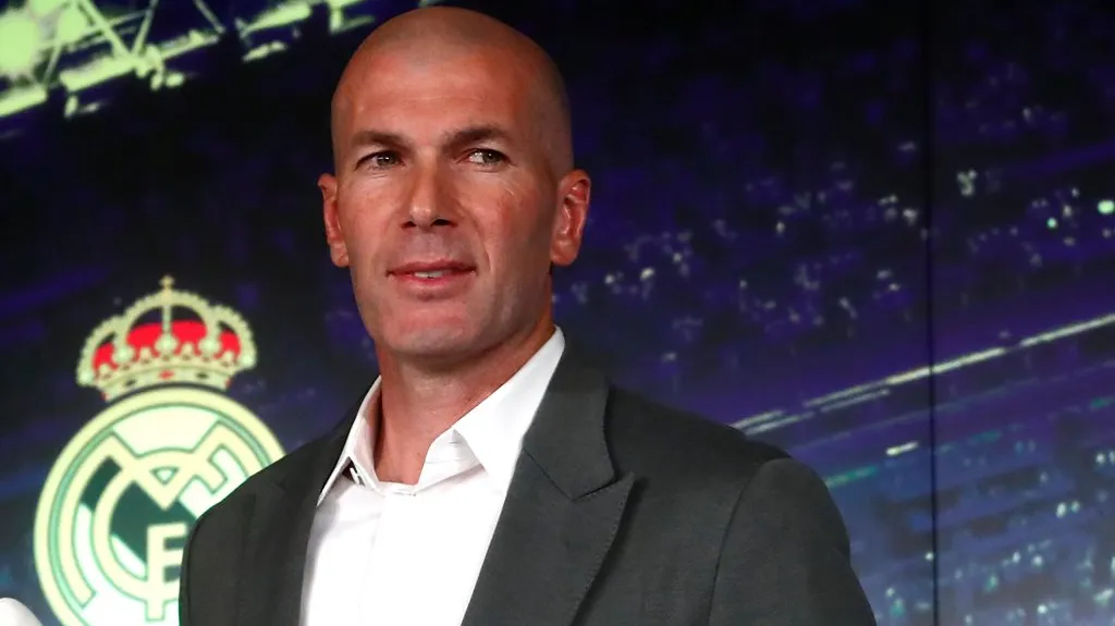 Zinédine Zidane na tiskové konferenci po návratu do Realu Madrid