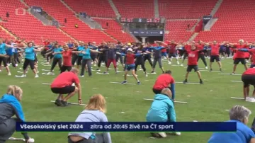 Všesokolský slet ve vyprodaném Edenu