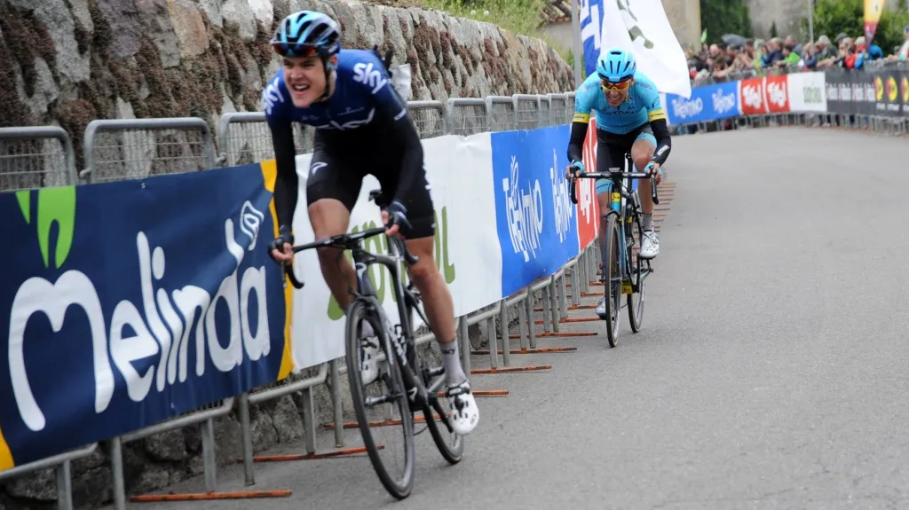 Jan Hirt (vpravo) na závodě Kolem Alp