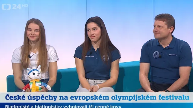 Martin Doktor a české reprezentantky o úspěších na festivalu mládeže