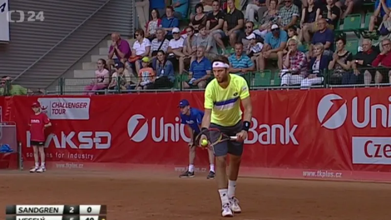 Veselý po výhře nad Sandgrenem postoupil v Prostějově do finále