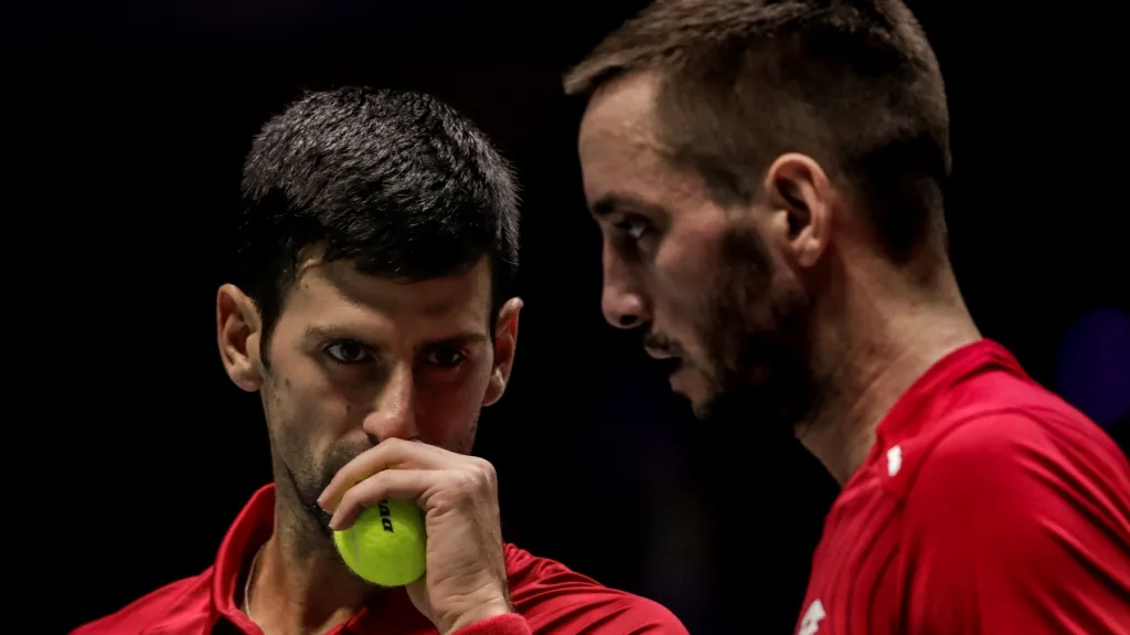 Novak Djokovič a Viktor Troicki